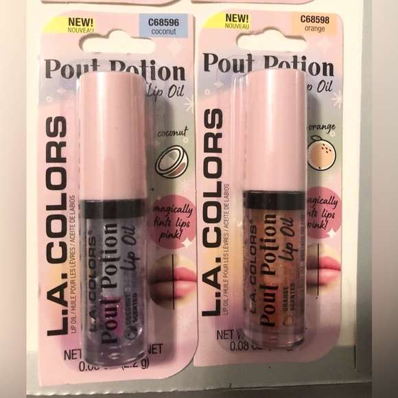 2 Pout potion scented lip oils in orange strawberry mint coconut pineapple grape - Picture 14 of 16